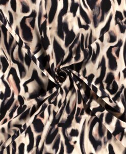 Viscose Panthère flou beige