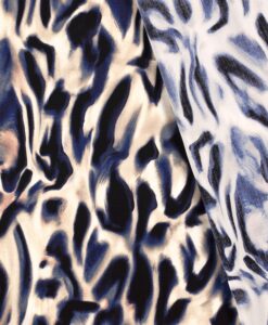 Viscose Panthére flou bleu