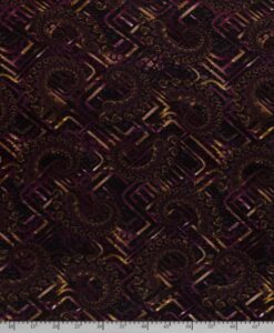 Viscose polyester mandala violet