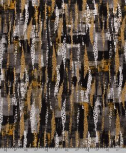 Viscose polyester wave ocre