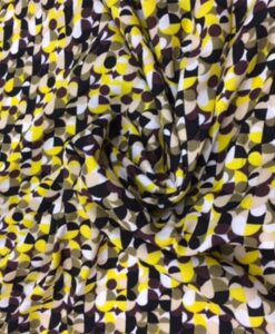 Viscose printemps point jaune