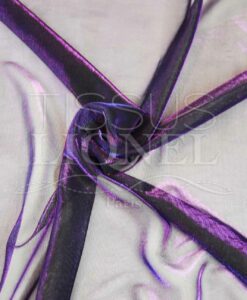 voile lurex changeante bleu et violet