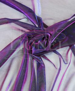voile lurex changeante fushia et bleu