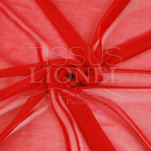 voile lurex changeante rouge