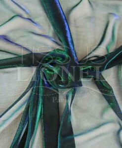 voile lurex changeante vert et bleu